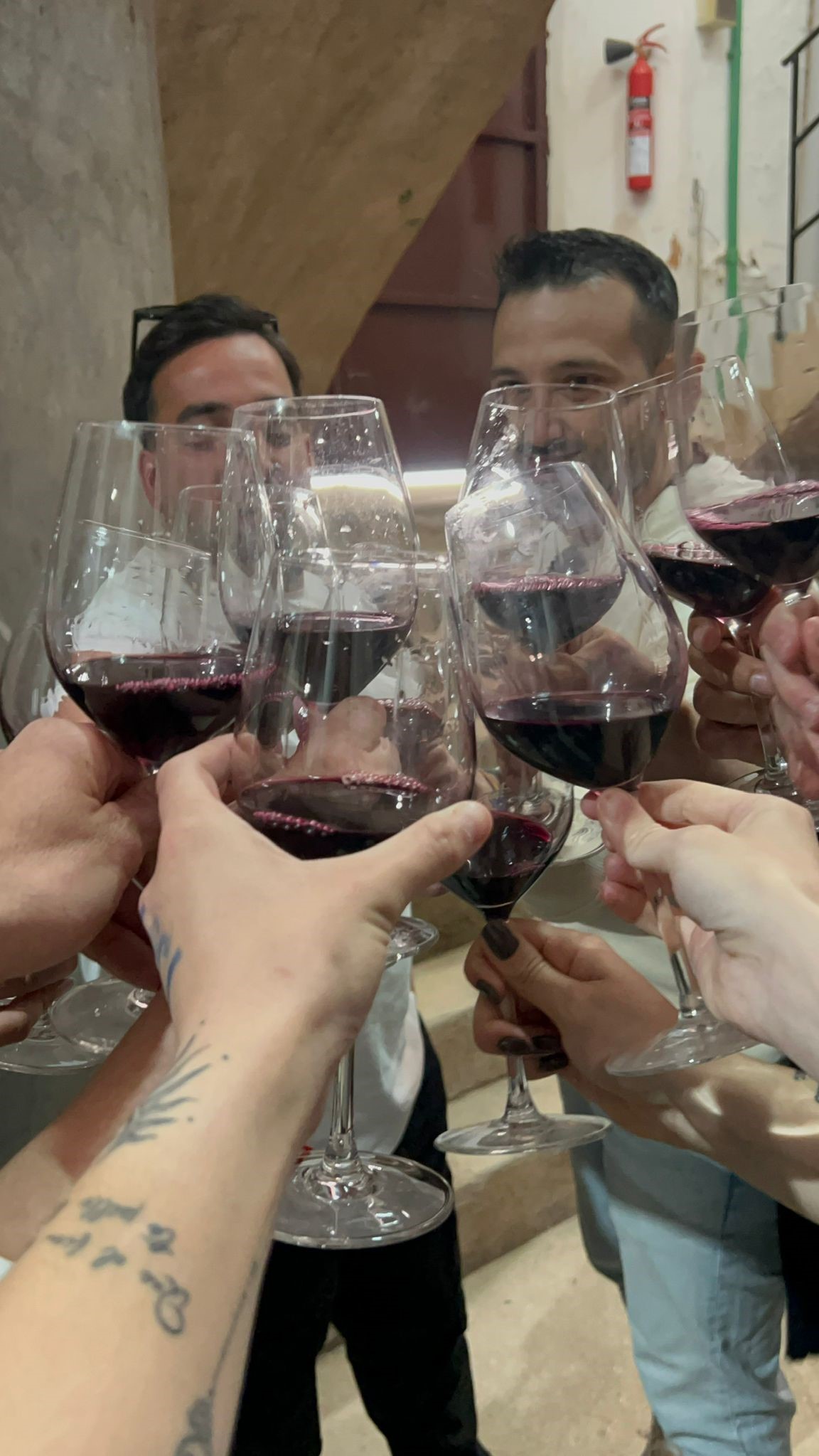 Cata de vinos en la bodega